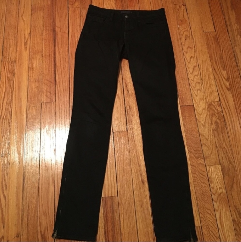J Brand The Deal Black Denim Zippers Jeans 26 - Picture 2 of 4